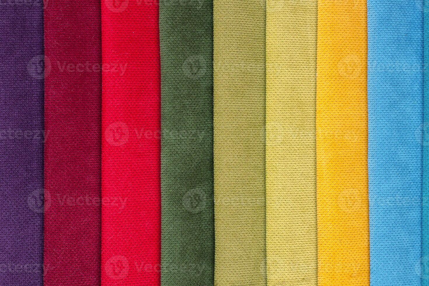 Colored tissue samples photo