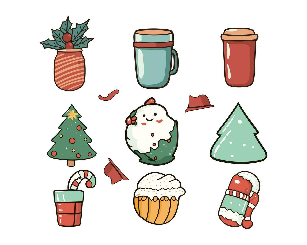 Cute winter clip art illustration 30193356 Vector Art at Vecteezy
