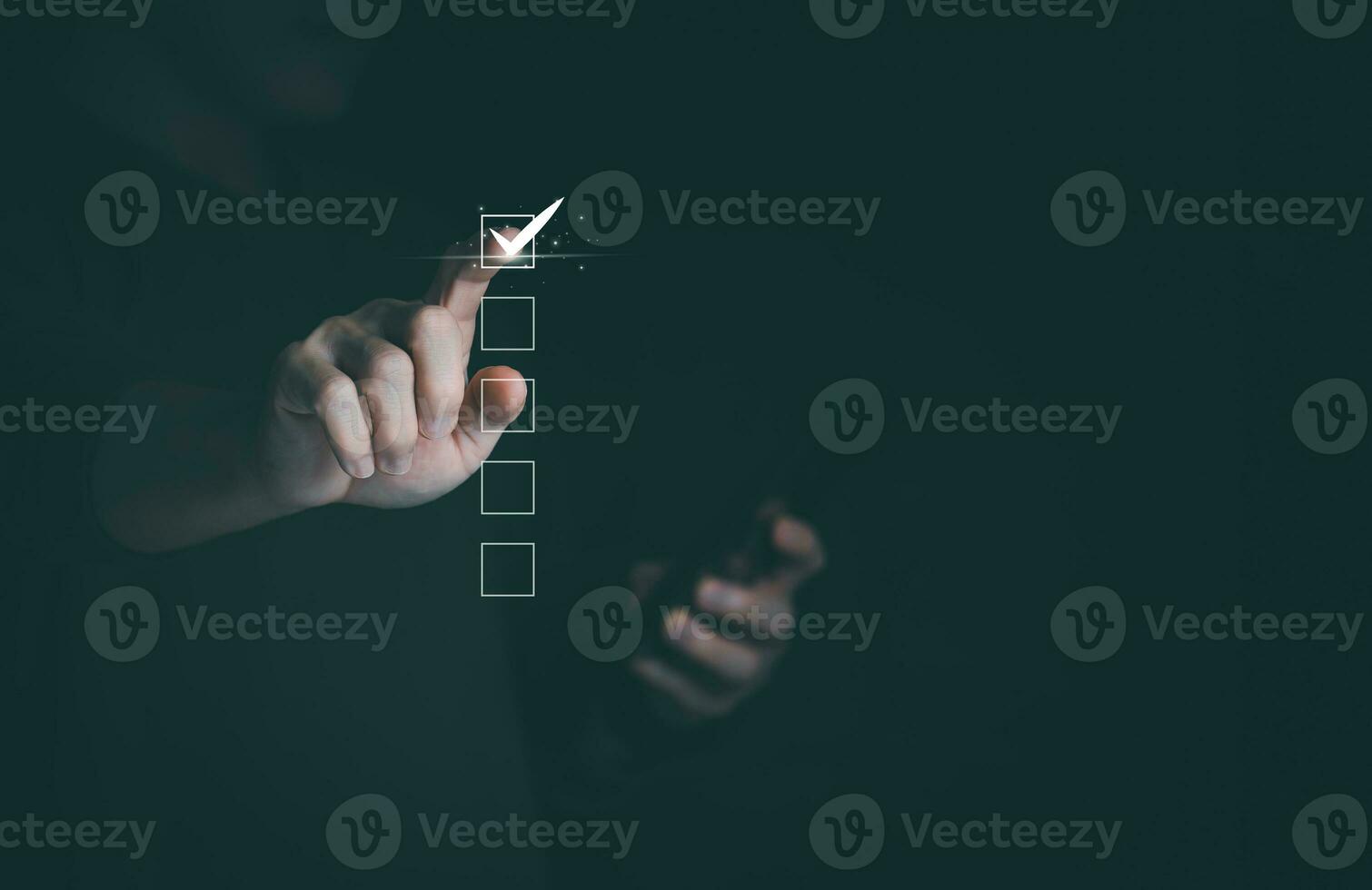 Satisfaction survey concept and customer service, using digital media technology, questionnaire, and rating satisfaction, rating satisfaction five stars, searching for information, online marketing photo