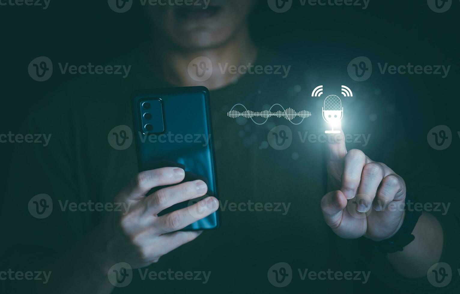 Information search technology, search engine optimization, male hand using a smartphone to search information, using search bar function on your website, Big Data photo