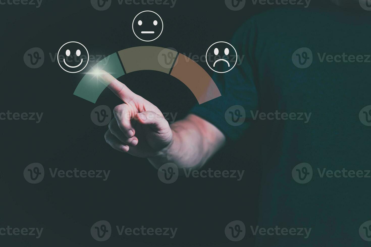 Satisfaction survey concept and customer service, using digital media technology, questionnaire, and rating satisfaction, rating satisfaction five stars, searching for information, online marketing photo