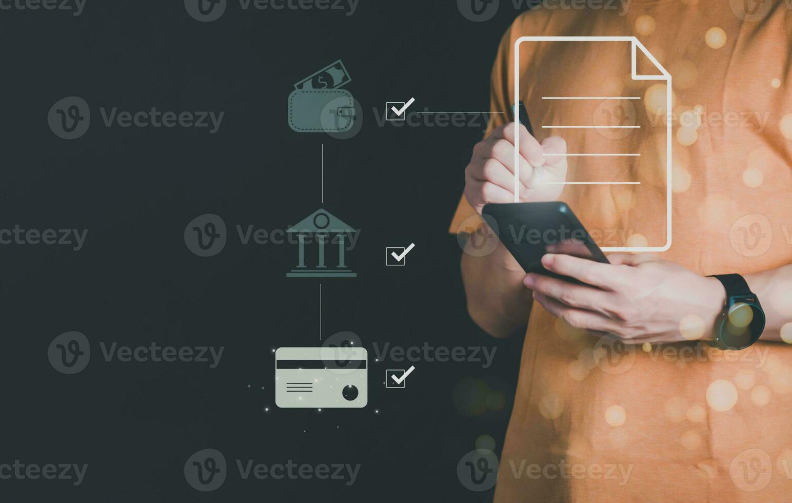 People touching financial banking and business processes, savings and accounts, investments, funds, bonds, dividends, interest, money growth, and business processes, business background finance photo
