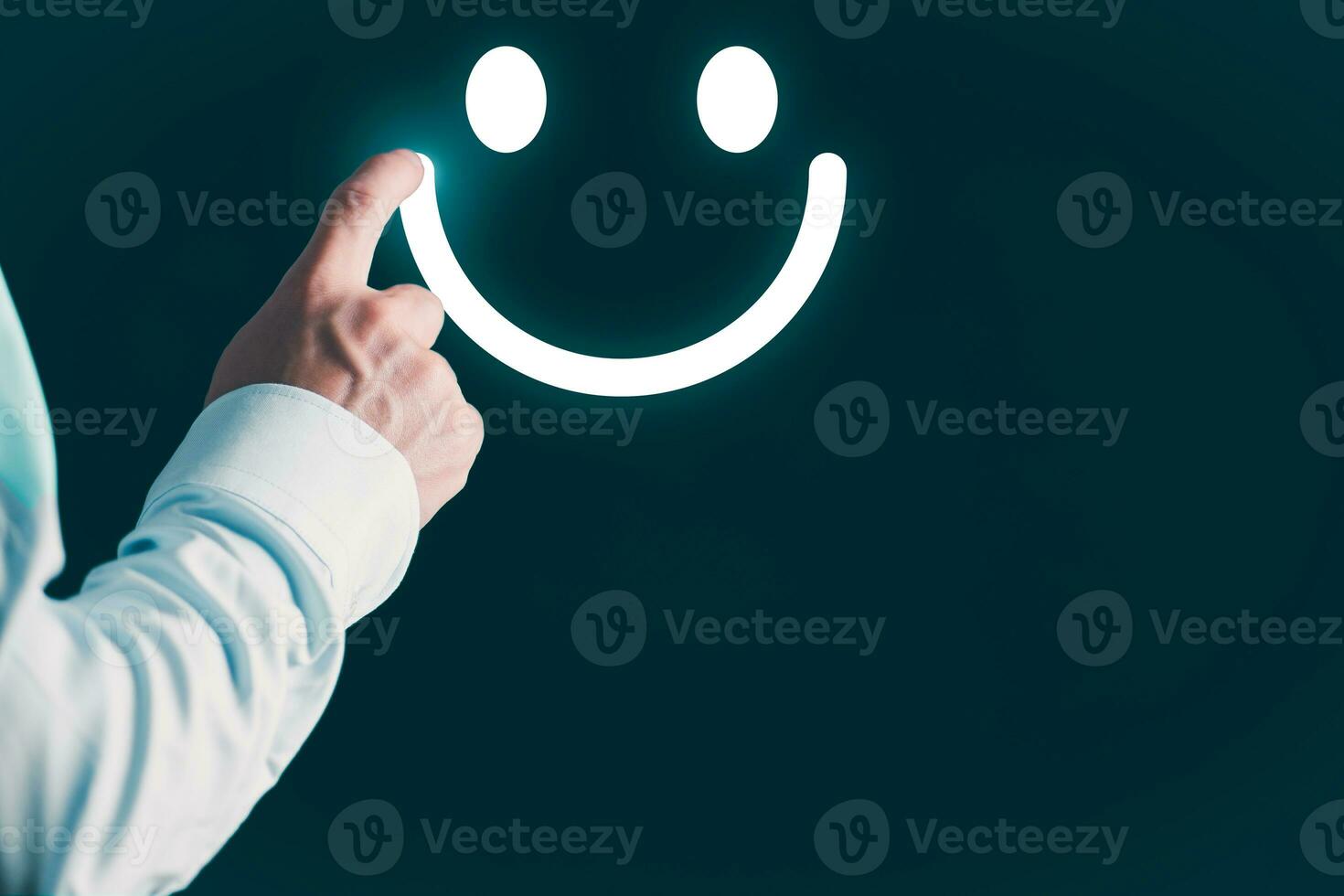 Customer services best excellent business rating experience. Satisfaction survey concept. user gives ratings to service experience on the online application, online marketing, and business processes. photo