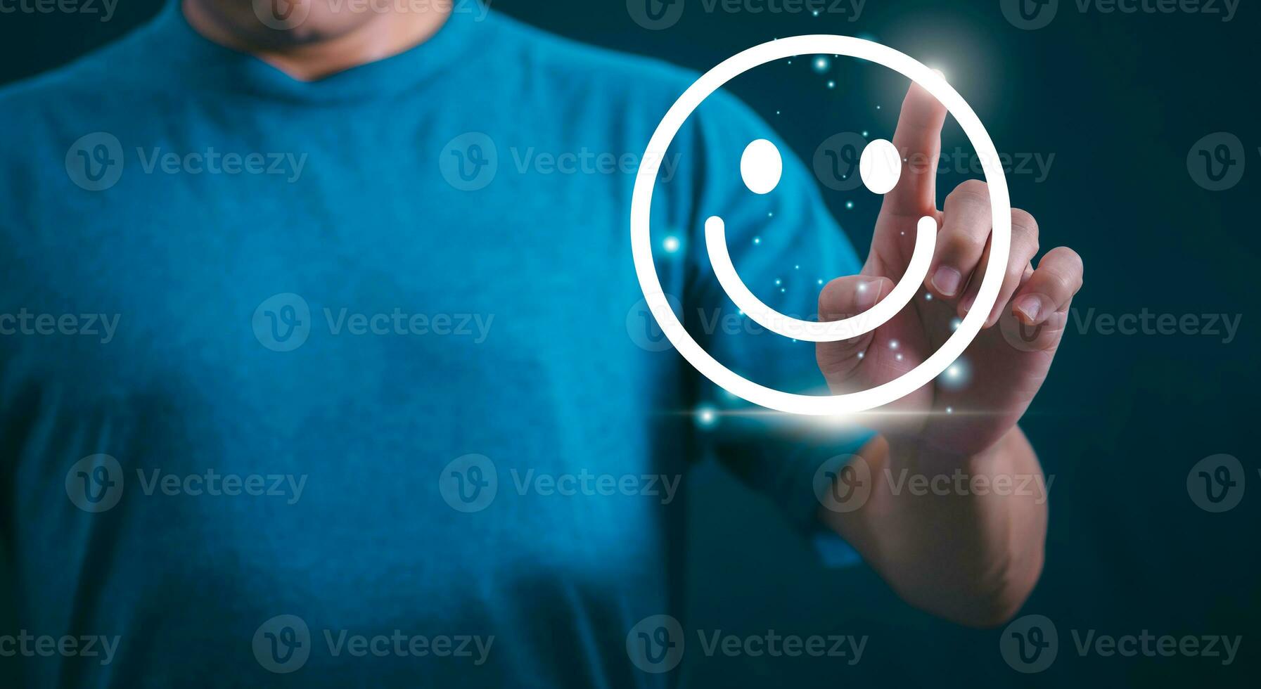 Customer services best excellent business rating experience. Satisfaction survey concept. user gives ratings to service experience on the online application, online marketing, and business processes. photo