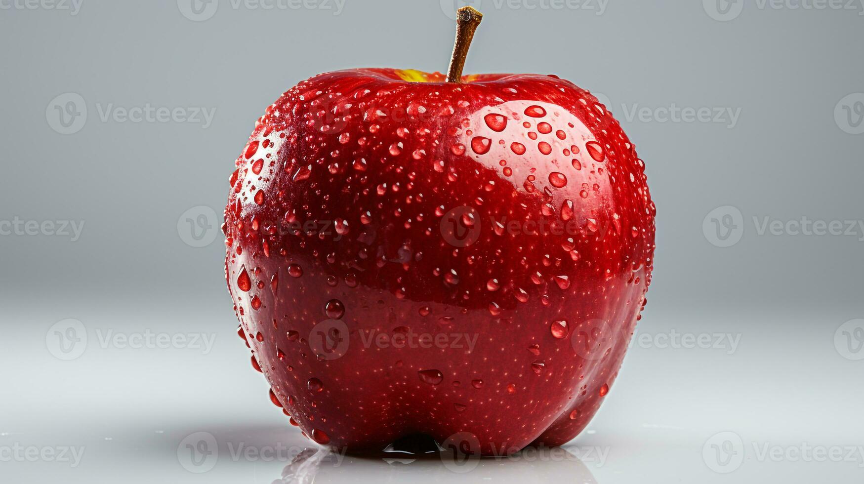 Fresh red apples on a white background photo