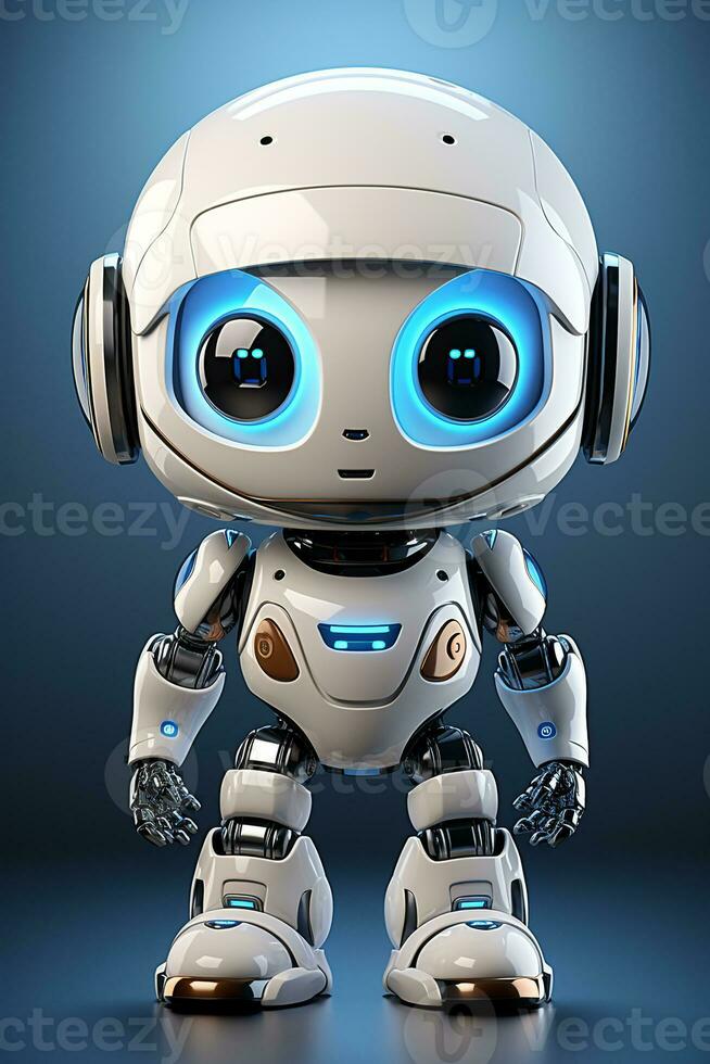 Future cute robot ai photo