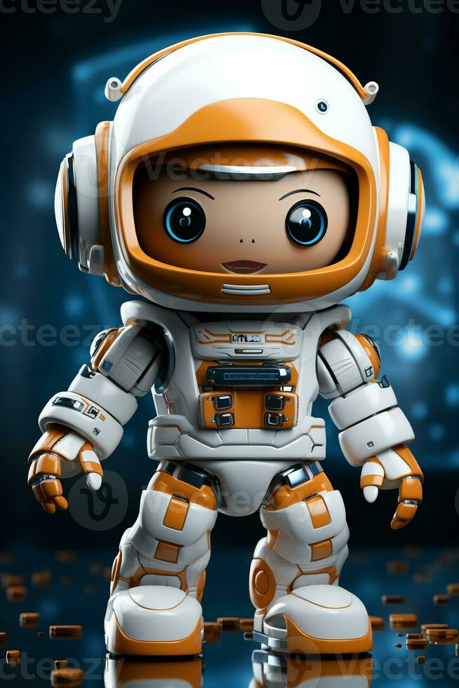 Future cute robot ai photo
