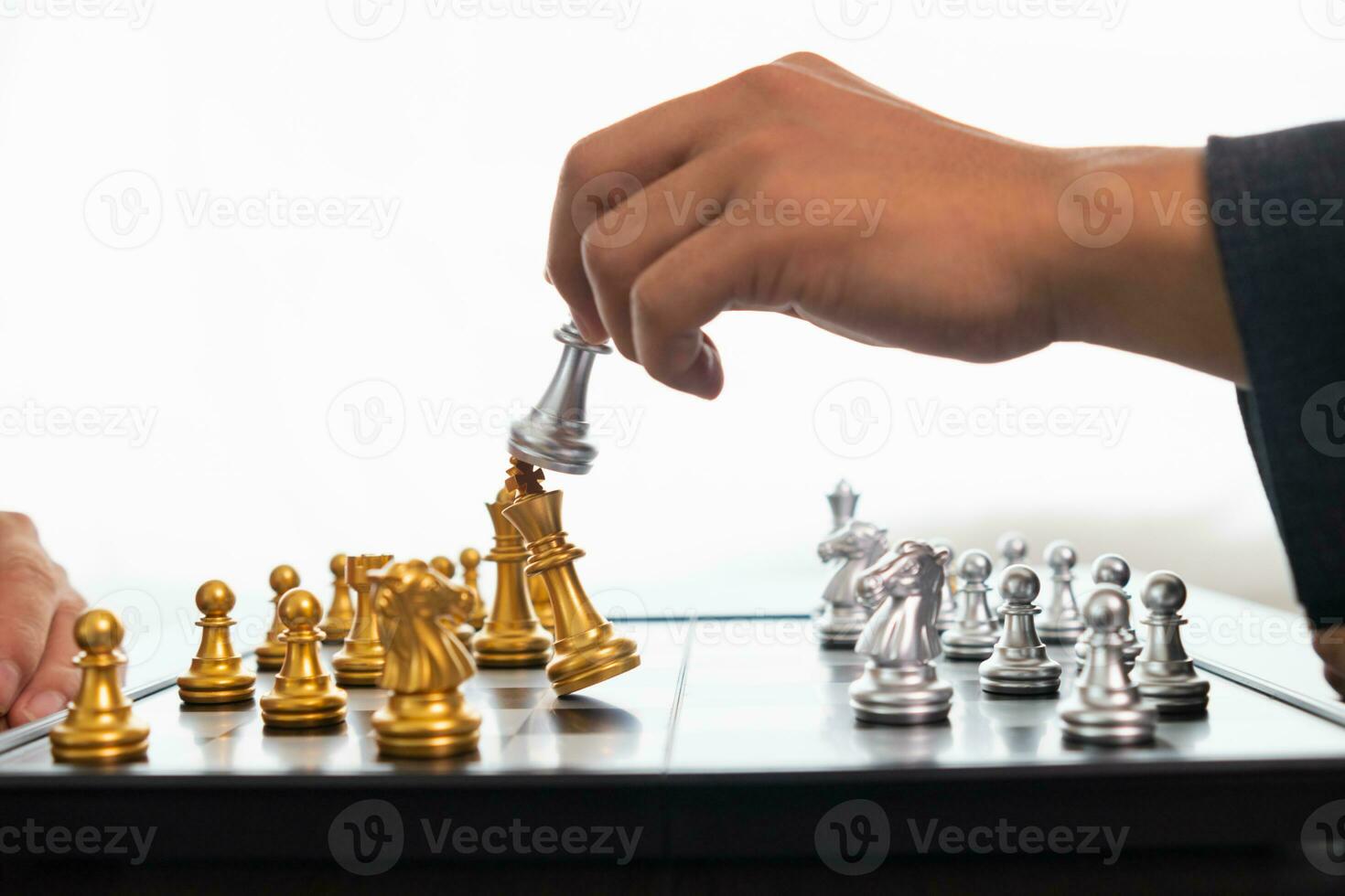 Premium AI Image  Checkmate A decisive business strategy ends the
