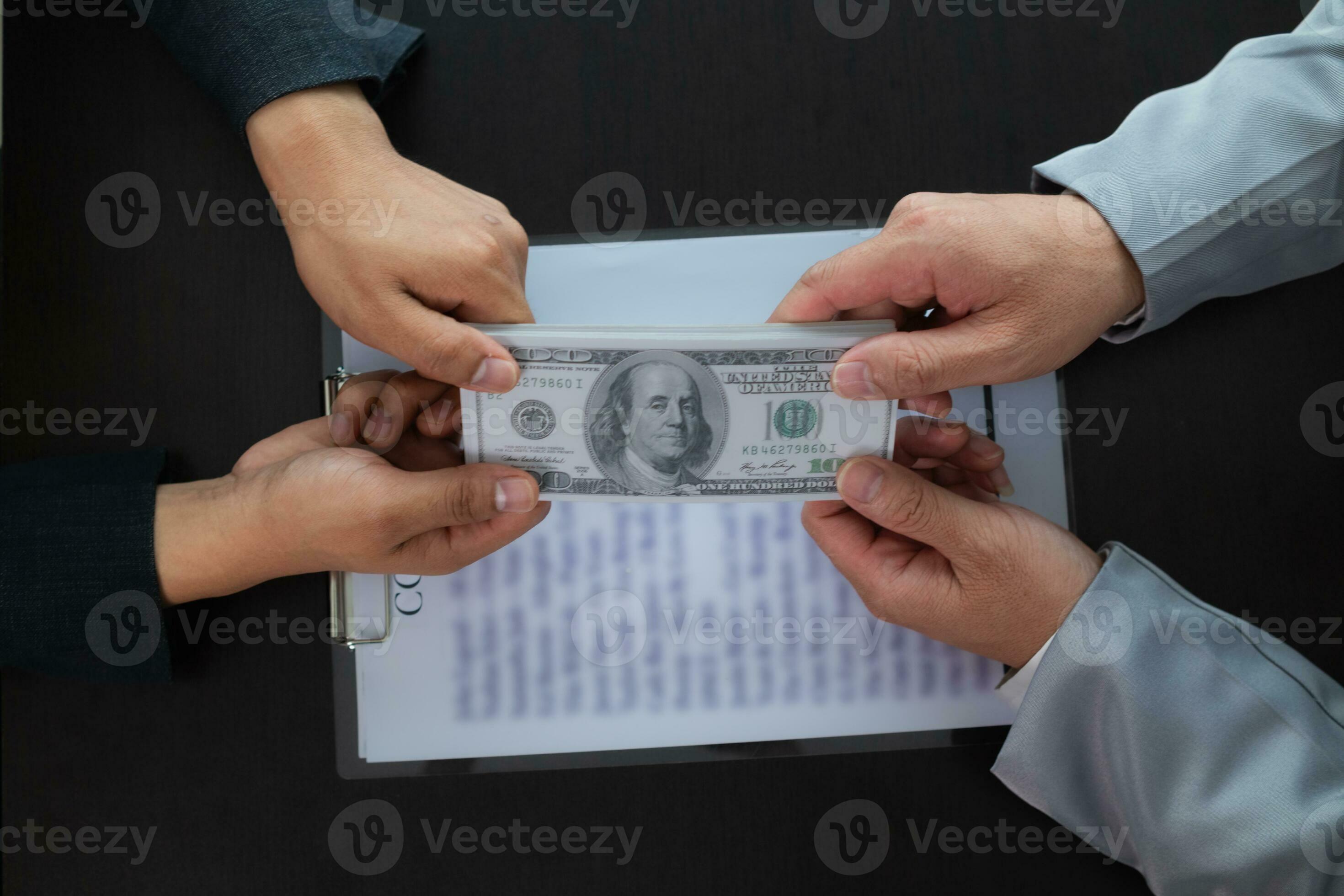 Businessmen pay kickbacks to government officials to facilitate real