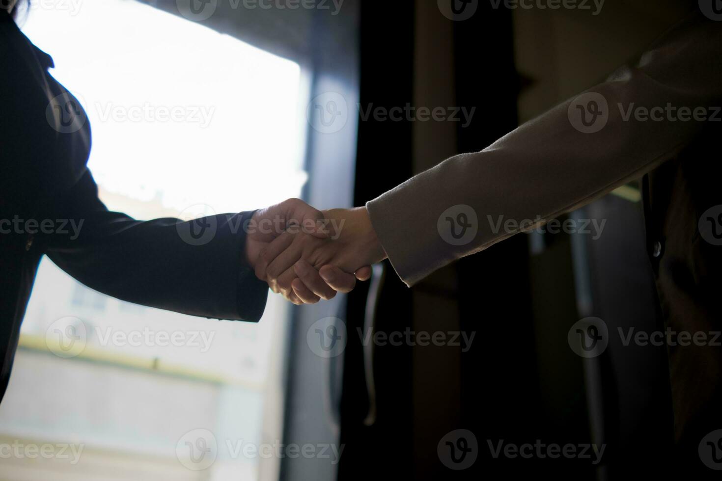 Businessmen and investors shake hands after attending  meeting with advisory team after receiving advice from  advisory team about jointly invested business. Businessmen Team handshake concept photo