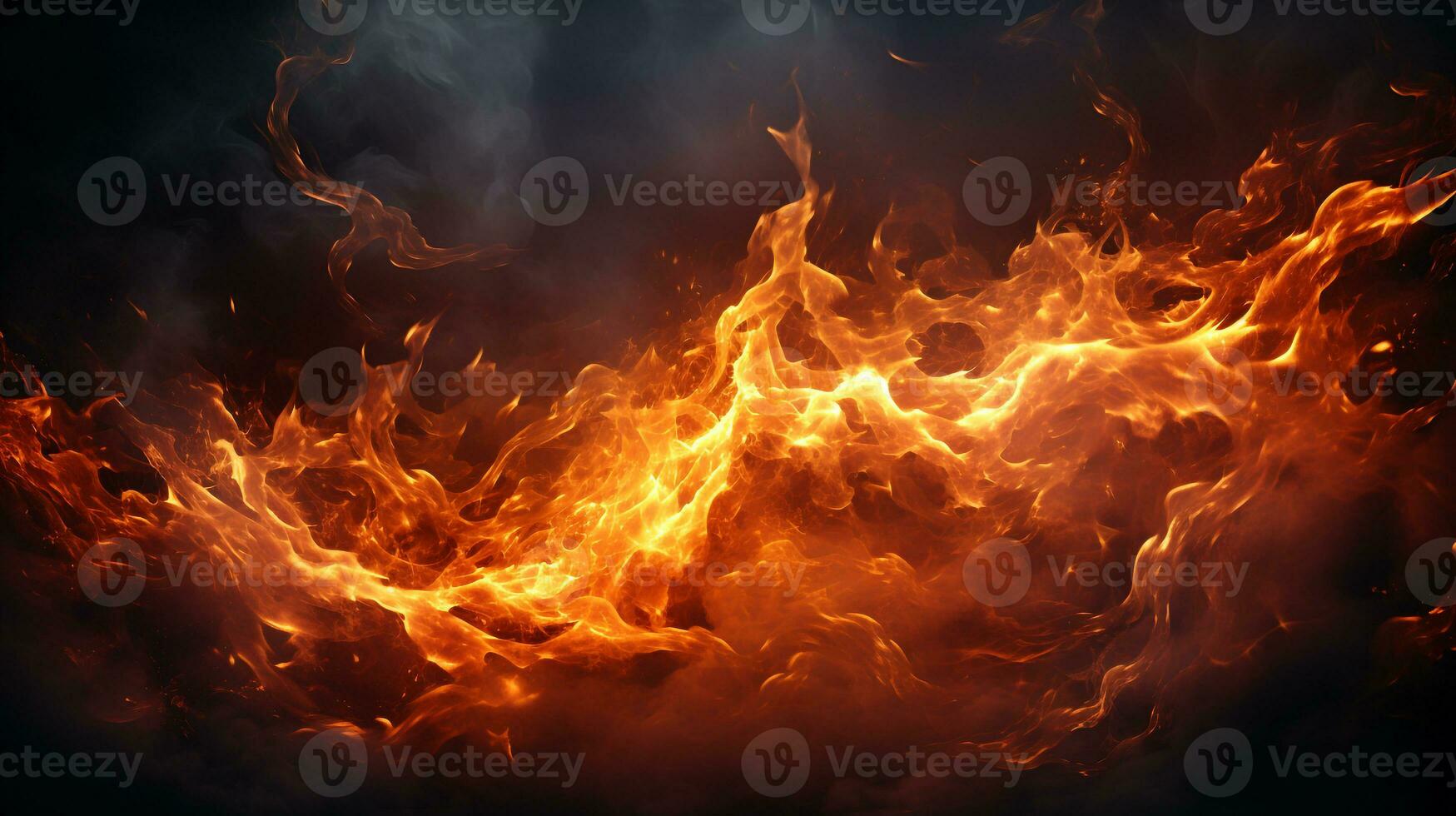 Blazing fire background photo