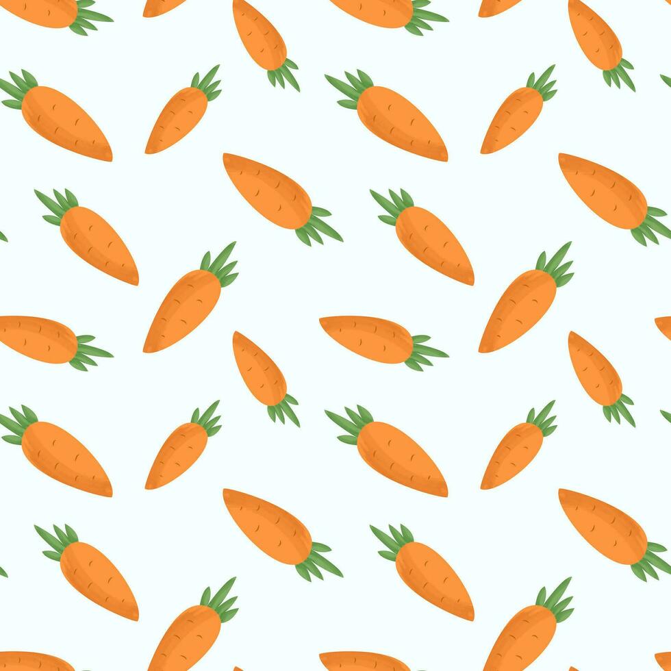 Fresh carrot background. Seamless pattern with carrot. Colorful