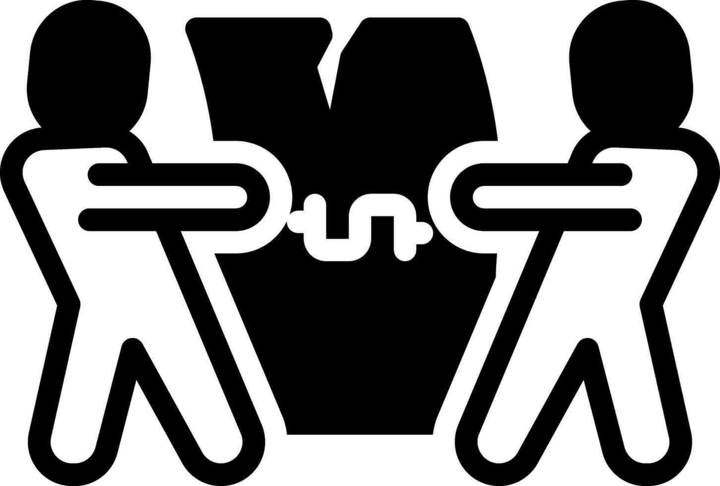 solid icon for liberal vector