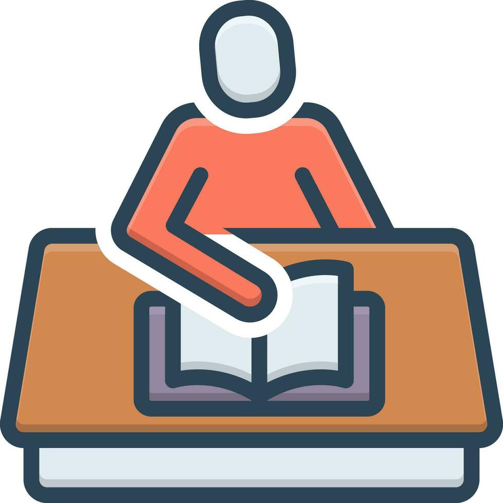 color icon for studied vector