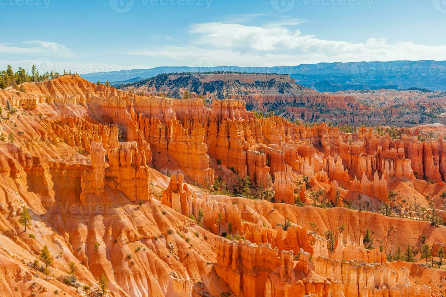 Amazing nature with beautiful hoodoos, pinnacles and spires rock formations including famous Thor's Hammer in Utah, United States. photo