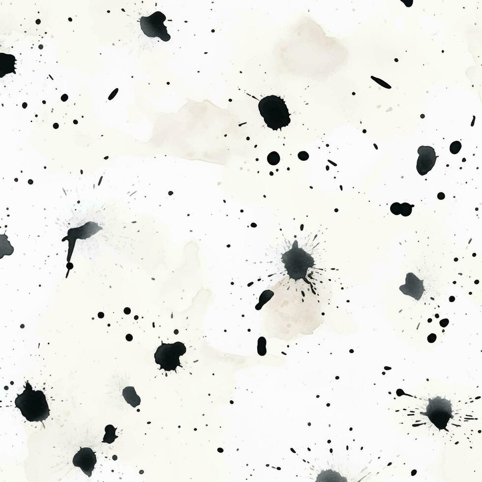Watercolor abstract splash, spray. Color painting vector texture. Black background.