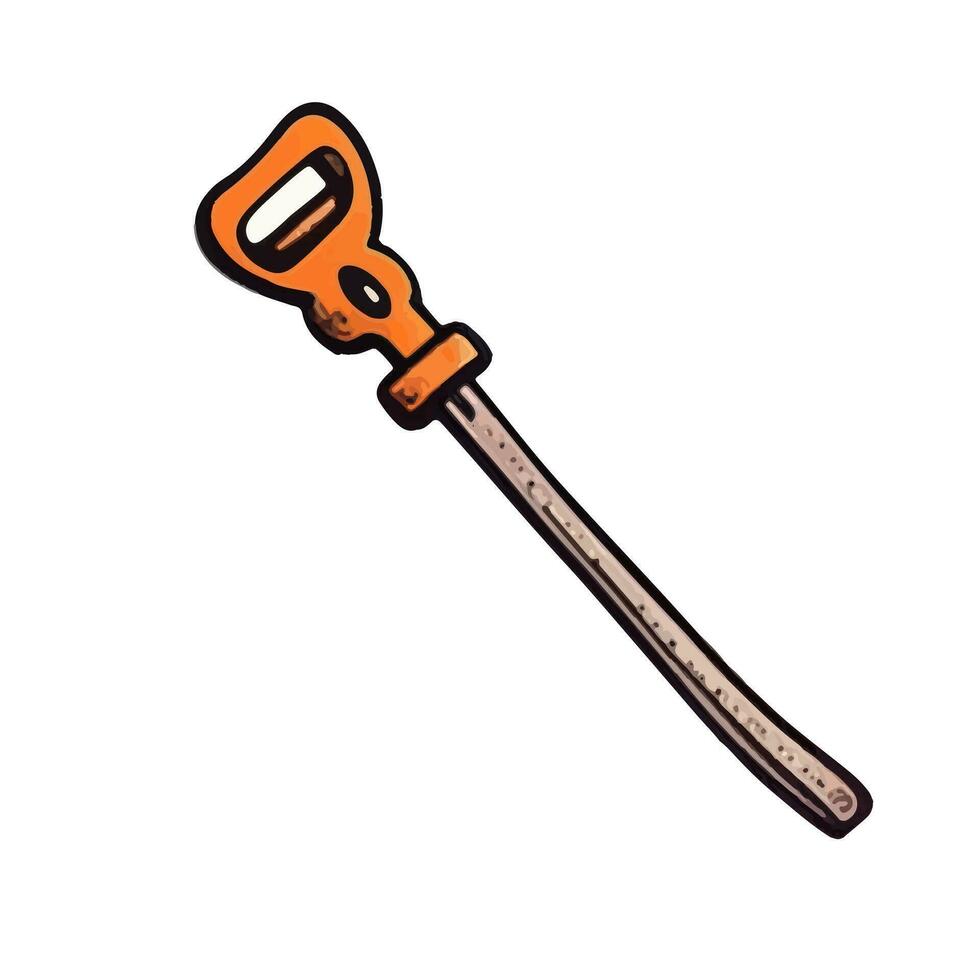 Halloween element sword. Hand drawn vector illustration. Perfect for scrapbooking, card, invitation, poster, sticker kit.