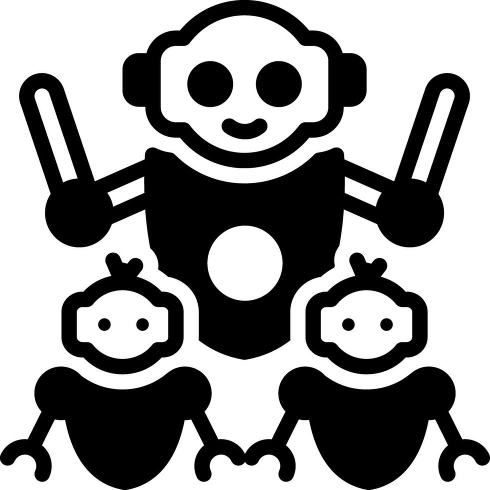 solid icon for robots 30201026 Vector Art at Vecteezy