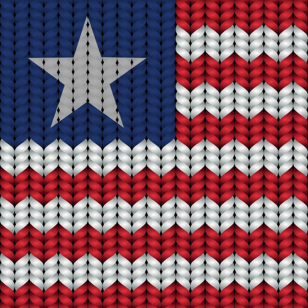 National flag braided rope vector