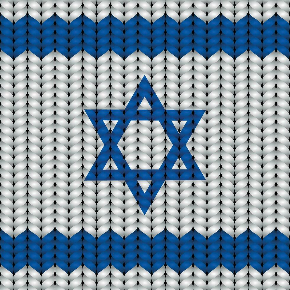 National flag braided rope vector