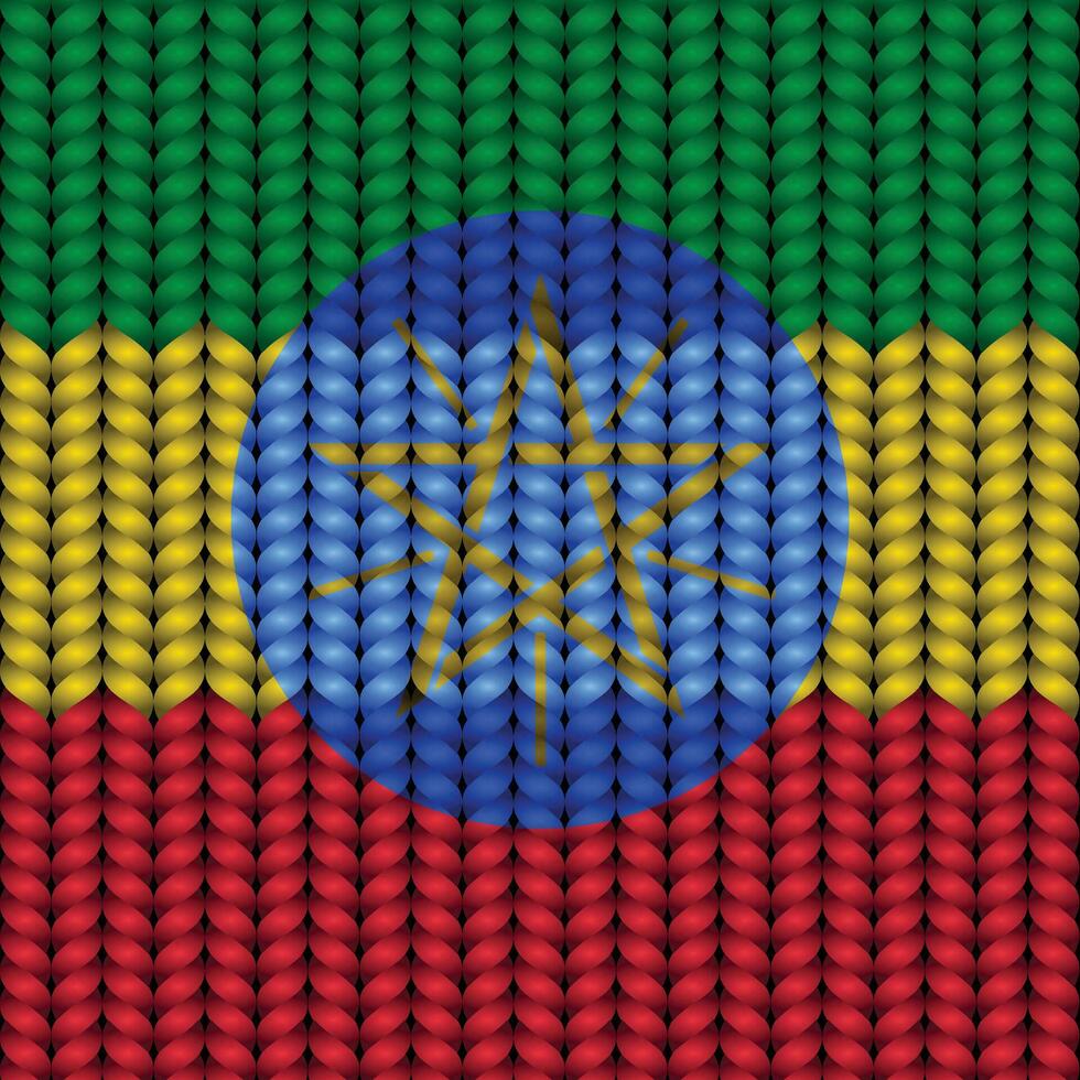 National flag braided rope vector