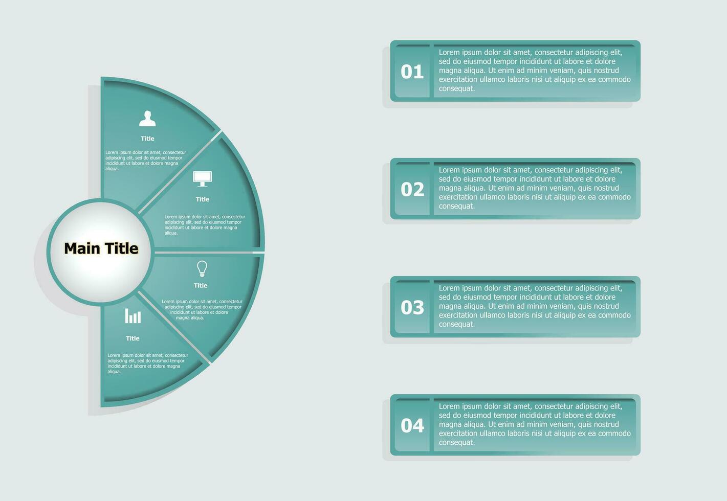 moderno infografía modelo diseño vector para web diseño, ui aplicaciones, negocio presentación, flujo de trabajo disposición, diagrama, anual informe.