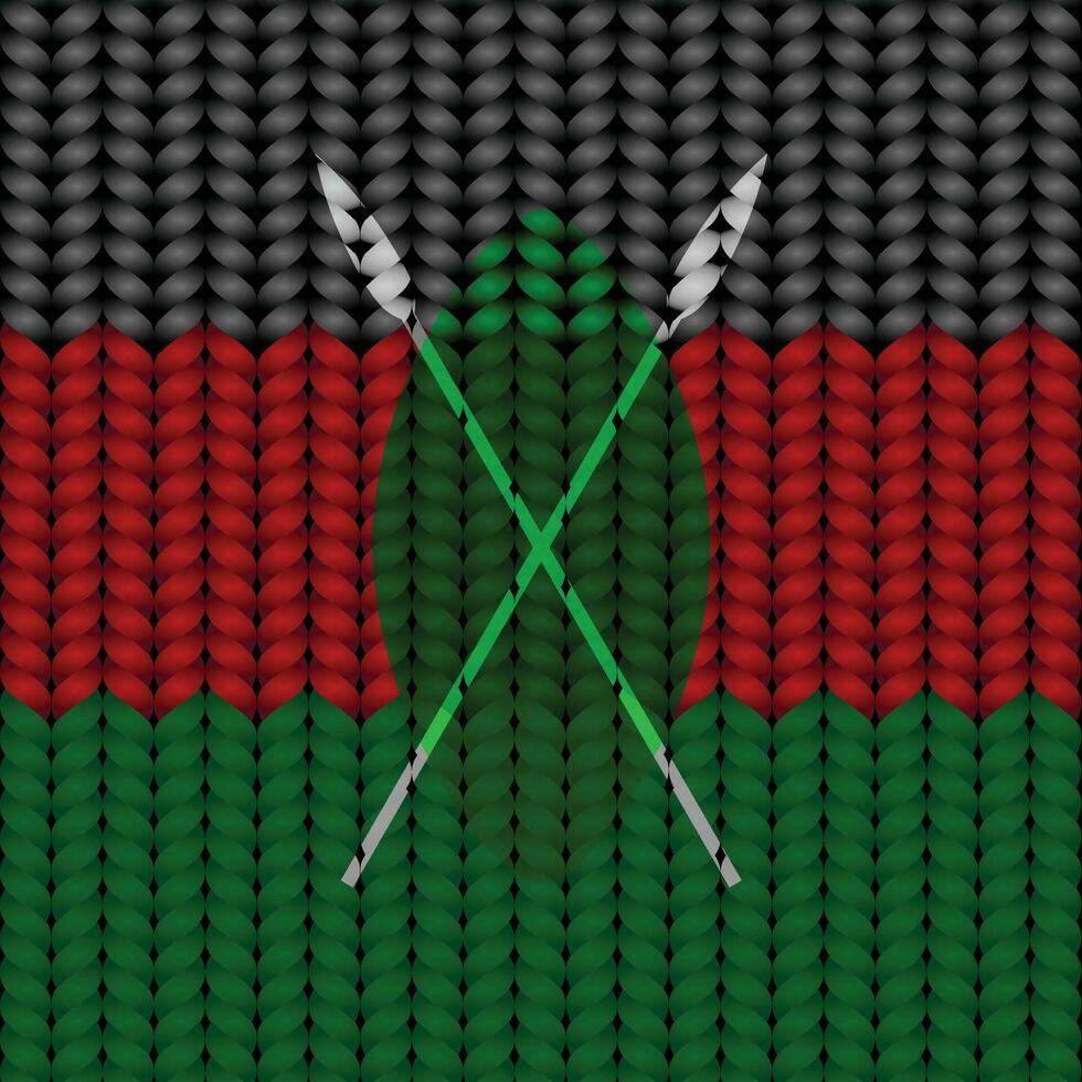 National flag braided rope vector