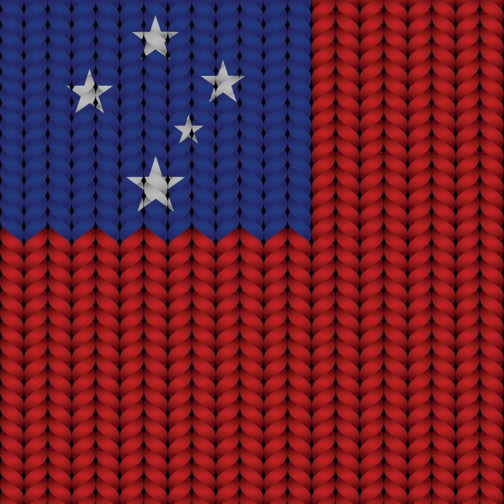 National flag braided rope vector