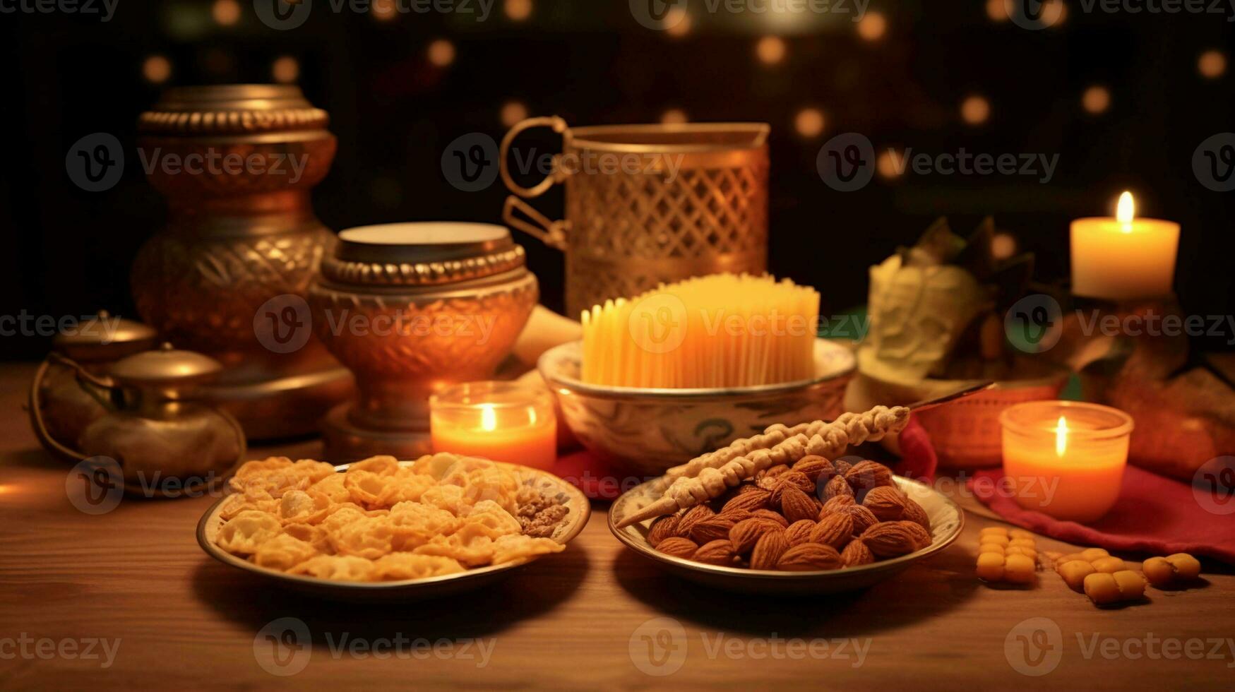 Delectable Diwali Delights. An array of festive foods and snacks to celebrate the joyous occasion photo