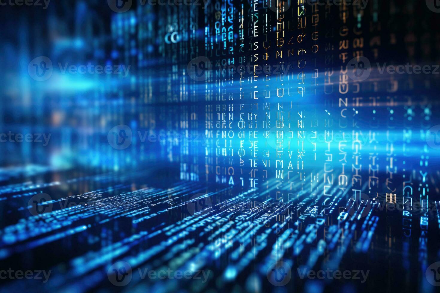 Abstract digital background. Generative AI photo