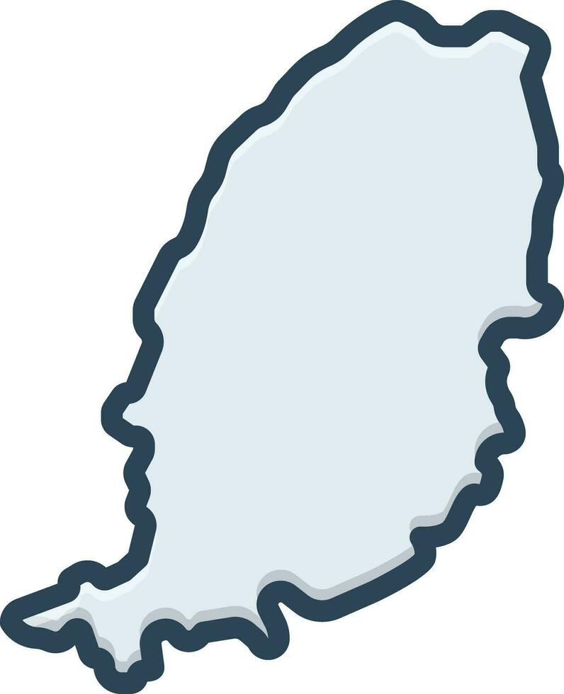 color icon for grenada vector