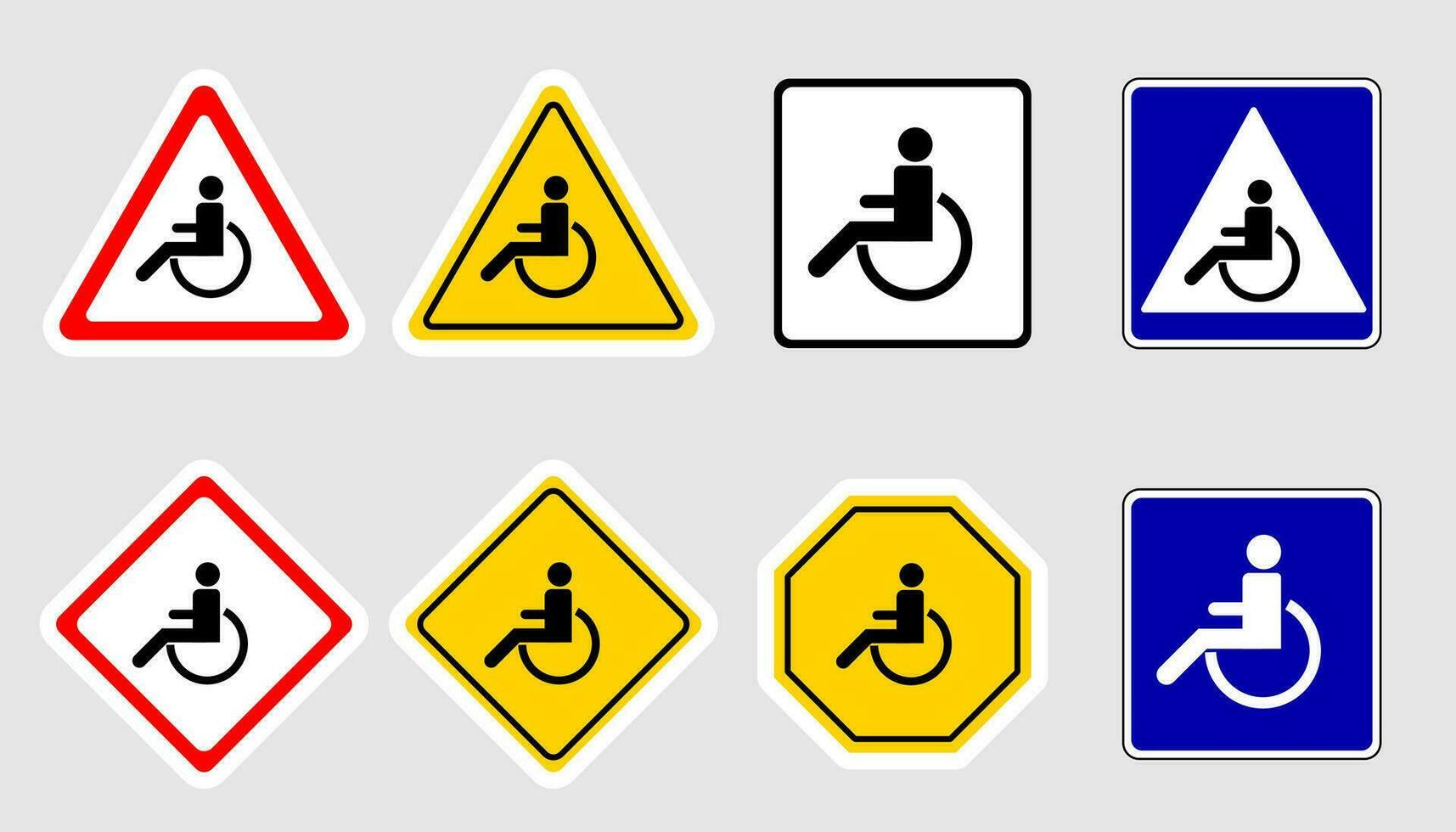 Disabled sign icon. Vector design.