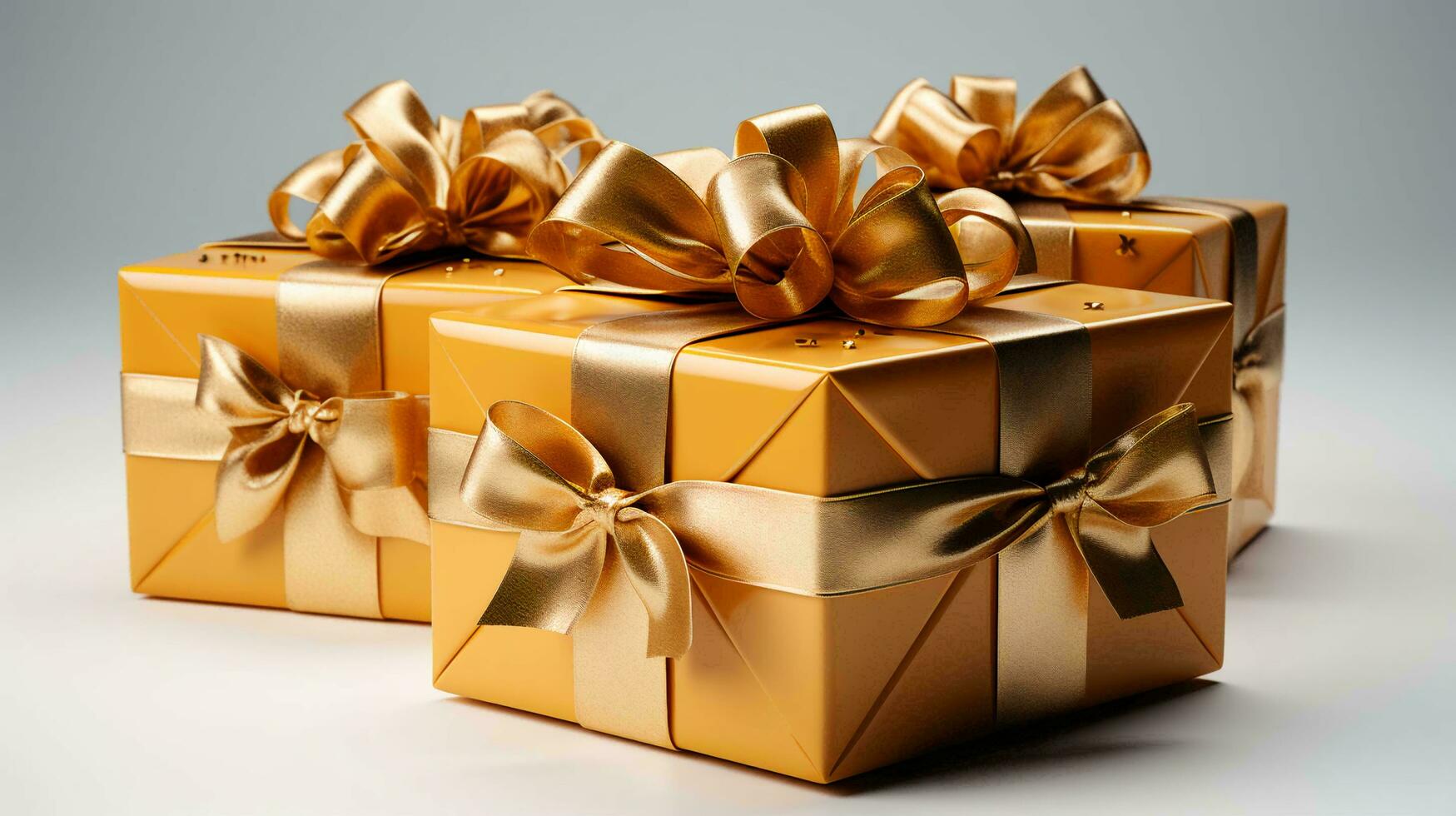 Beautiful gift boxes background for the New Year and Christmas holiday photo