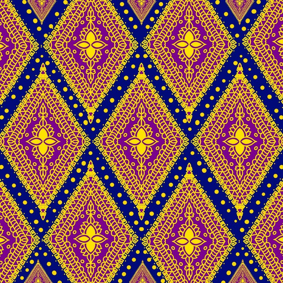 ikat ethnic seamless pattern. abstract ogee textured photo