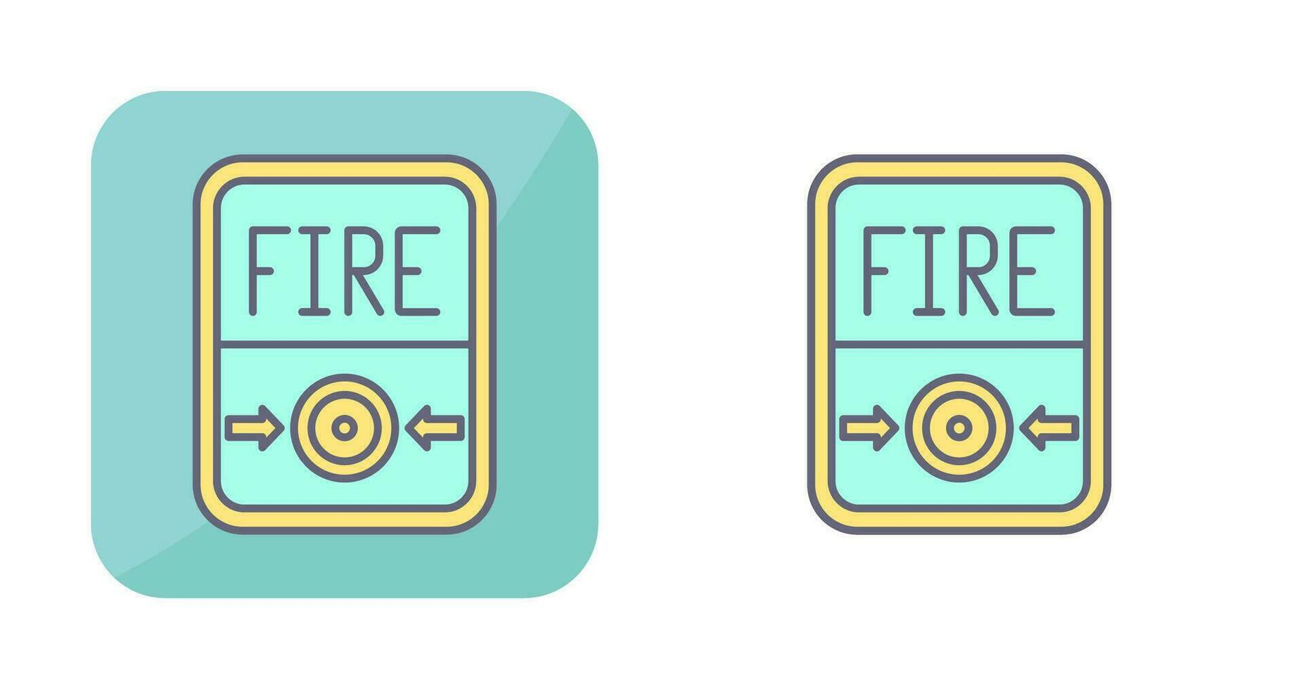 Fire Button Vector Icon