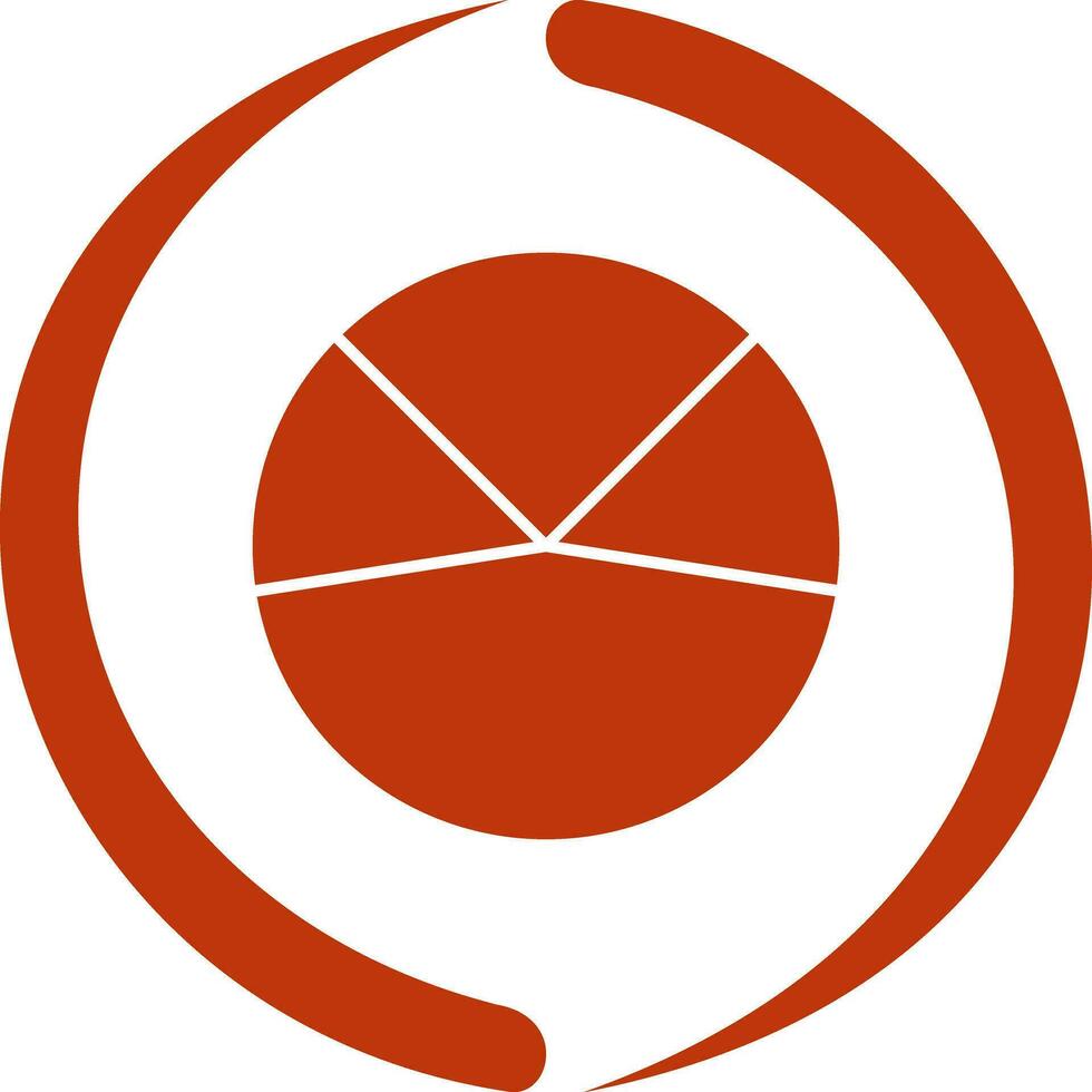 Pie Chart Analysis Vector Icon