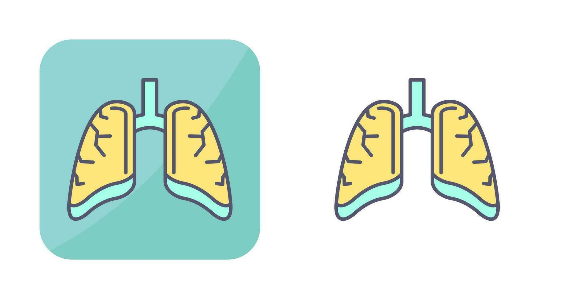 Lungs Vector Icon