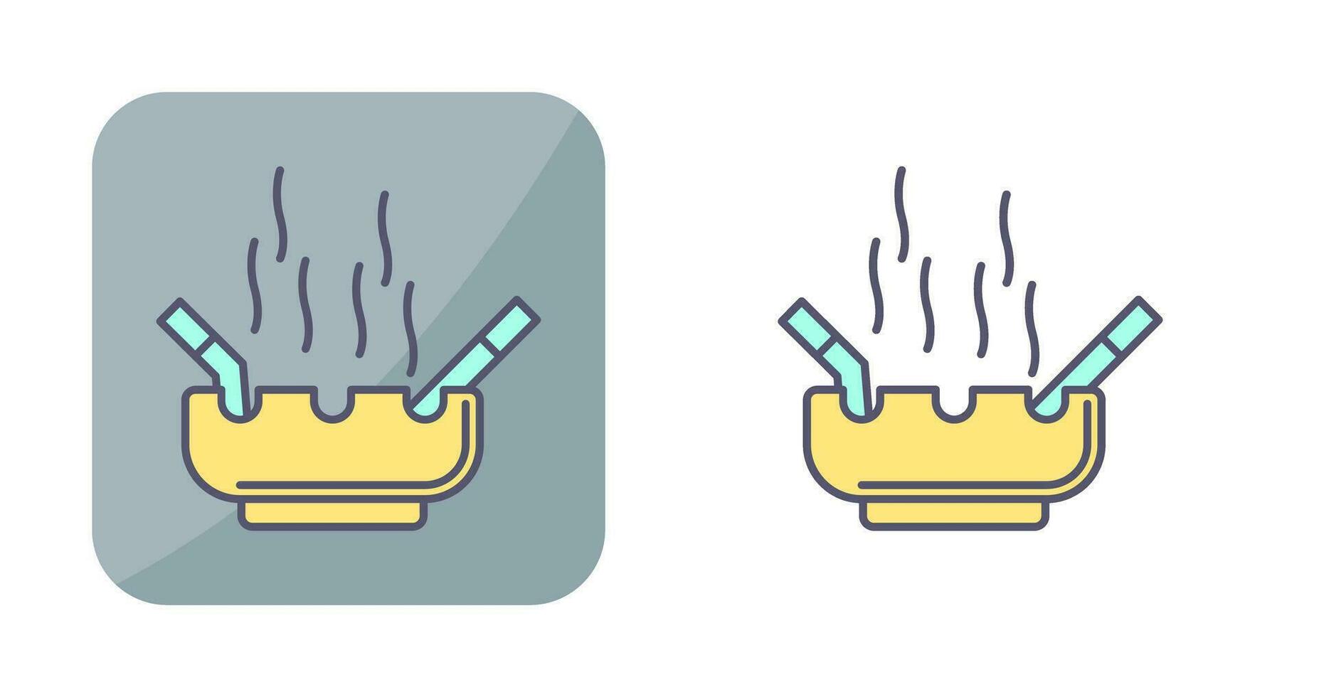 Ashtray Vector Icon