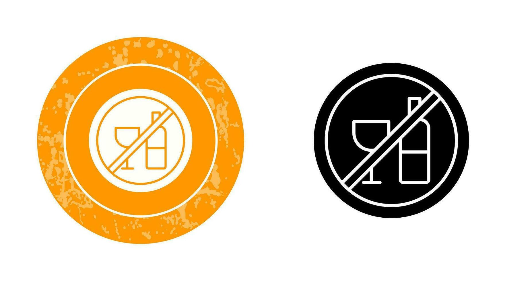 No Drinking Vector Icon