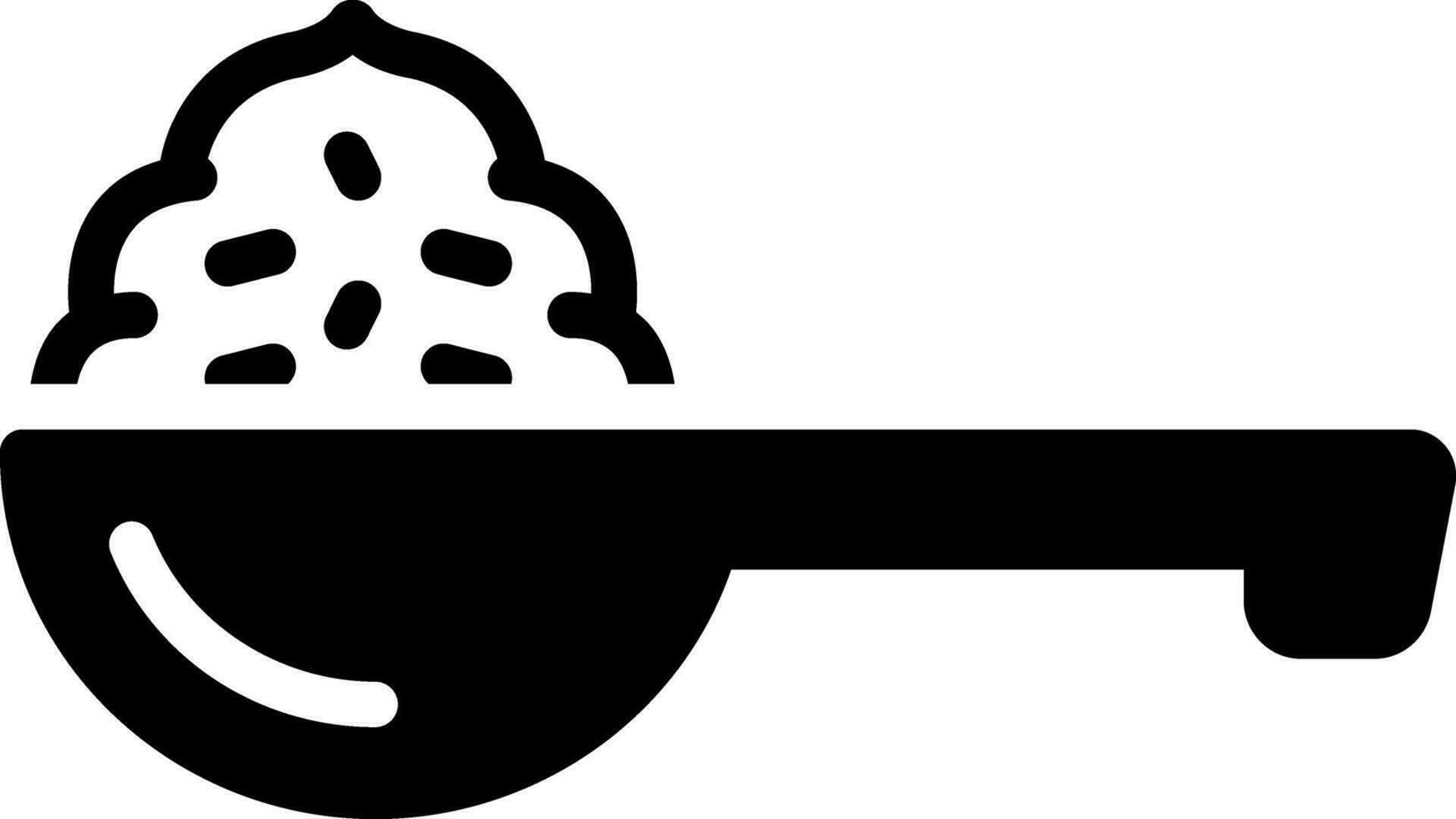 solid icon for scoop vector