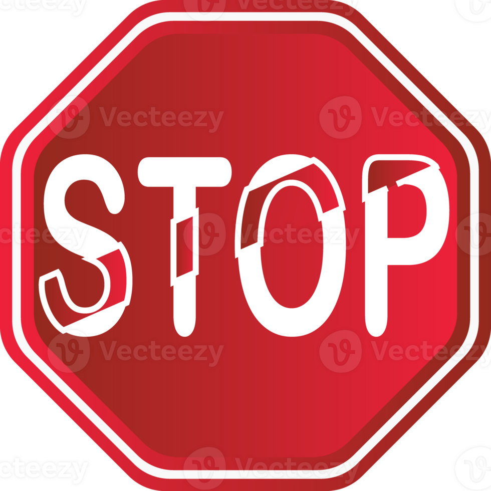 stop red sign icon symbol of danger warning road sign png