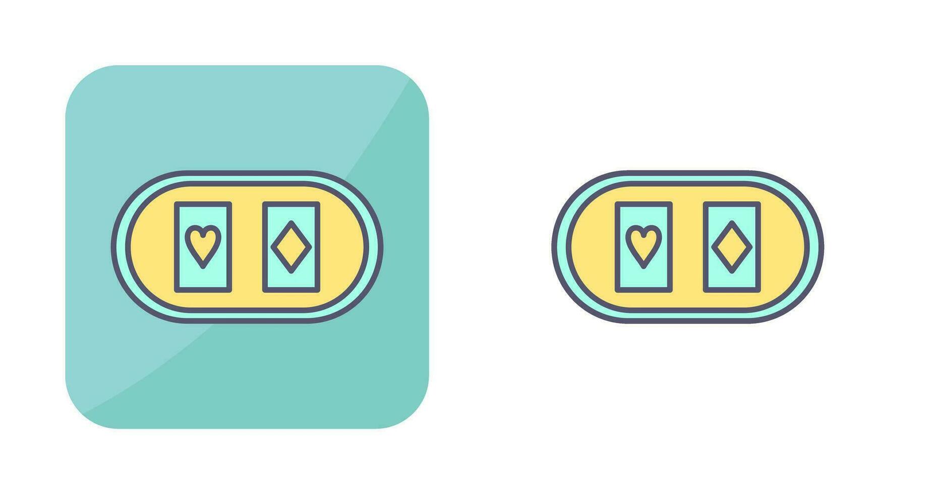 Cards Table Vector Icon