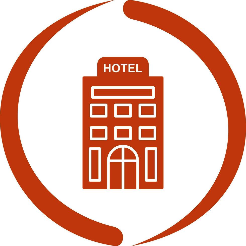 icono de vector de hotel