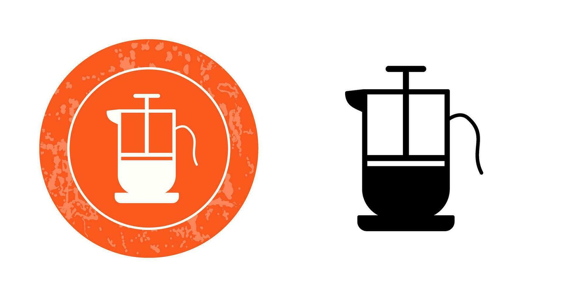 French Press Vector Icon