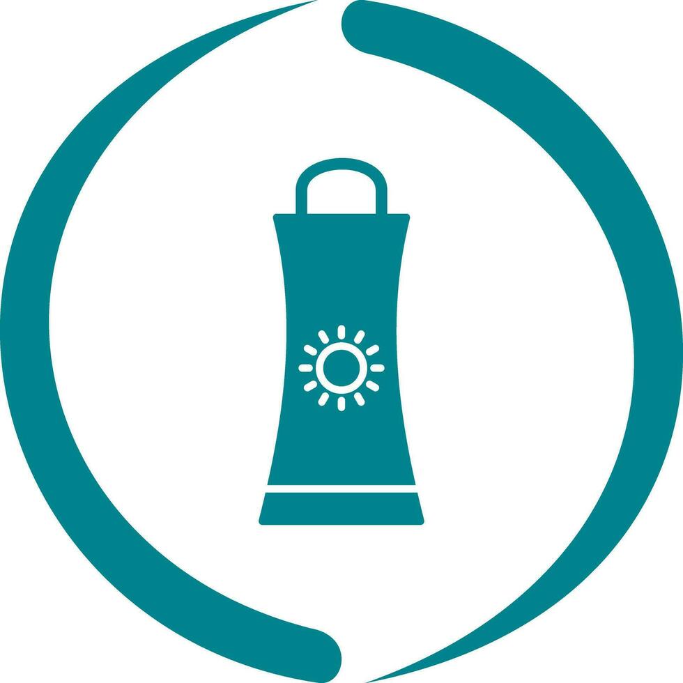 Sunblock Cream Vector Icon