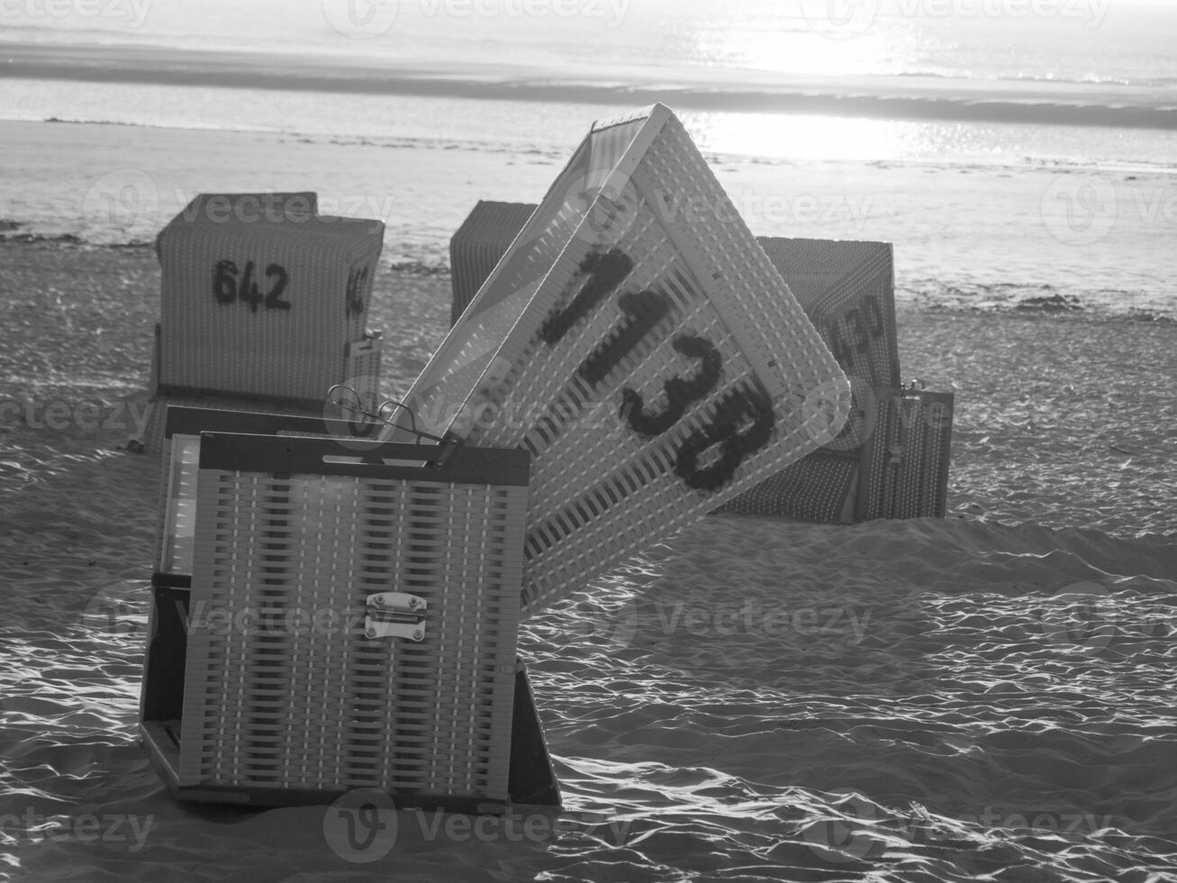 the island of langeoog in germany photo