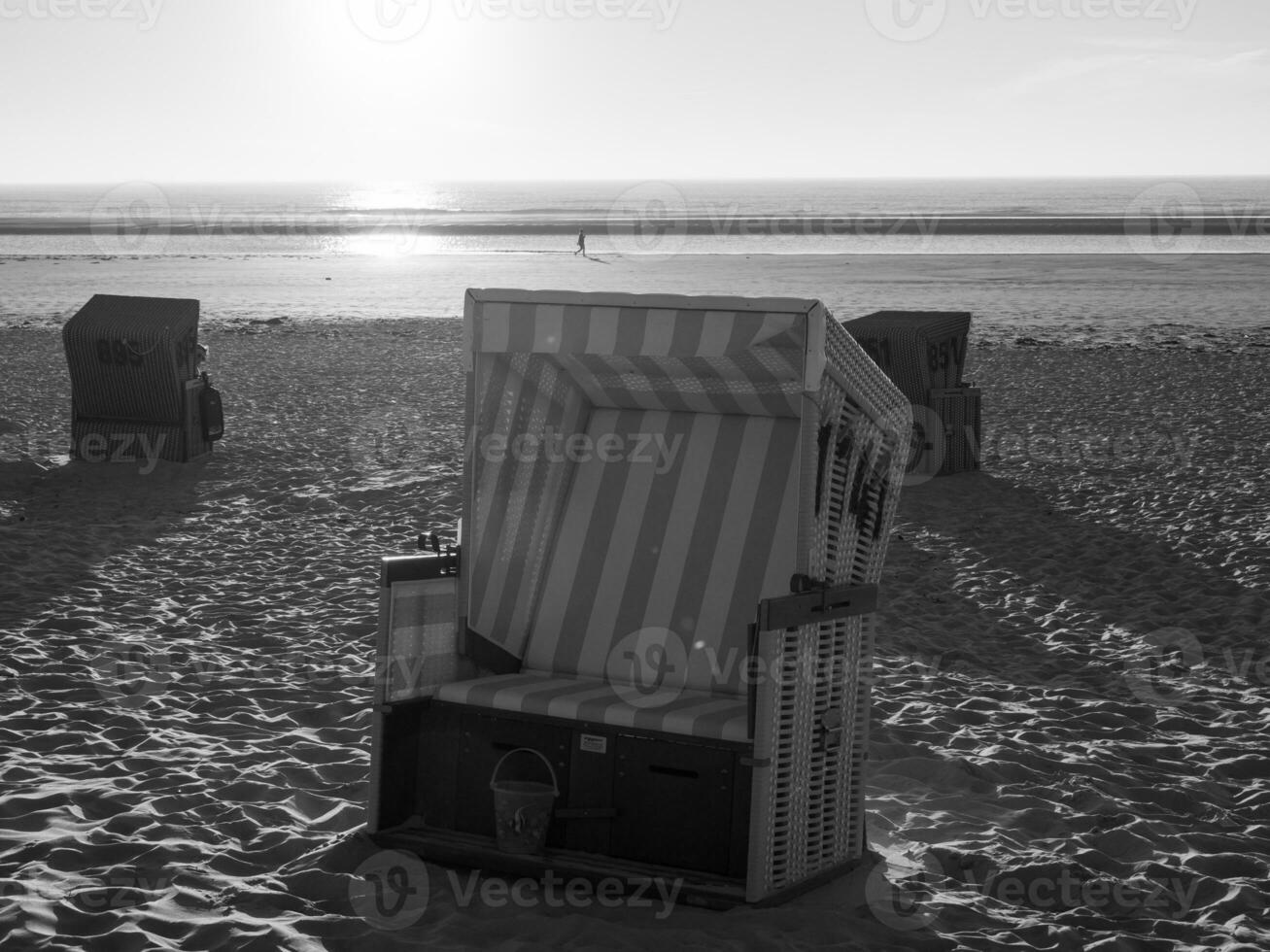 the island of langeoog in germany photo