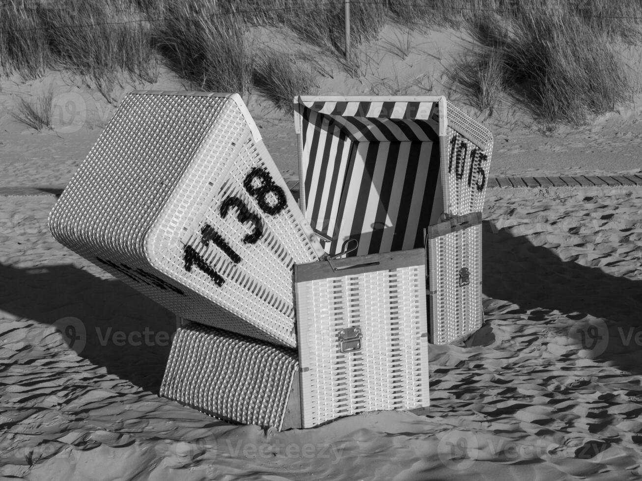 the island of langeoog in germany photo