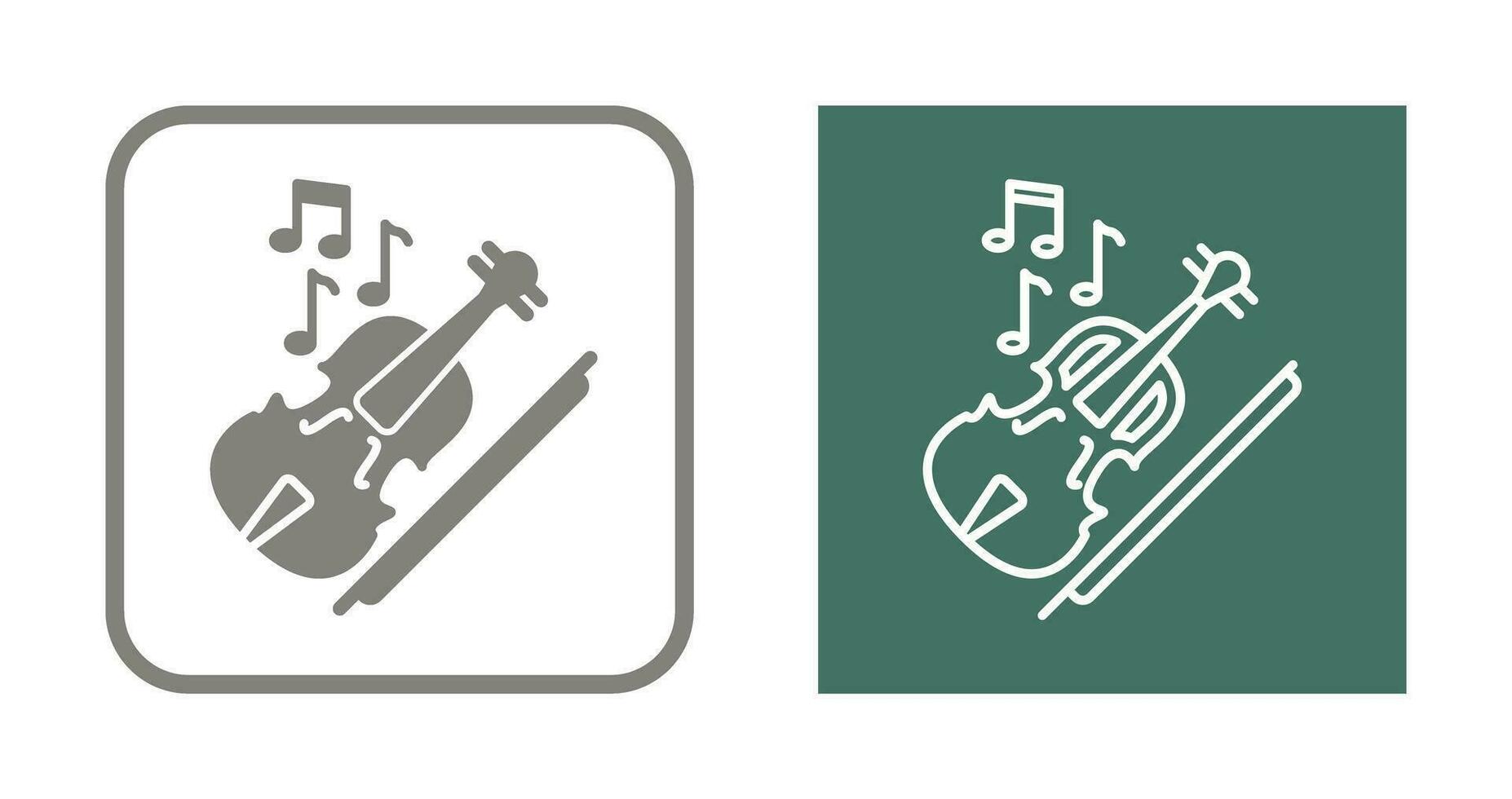 icono de vector de violín