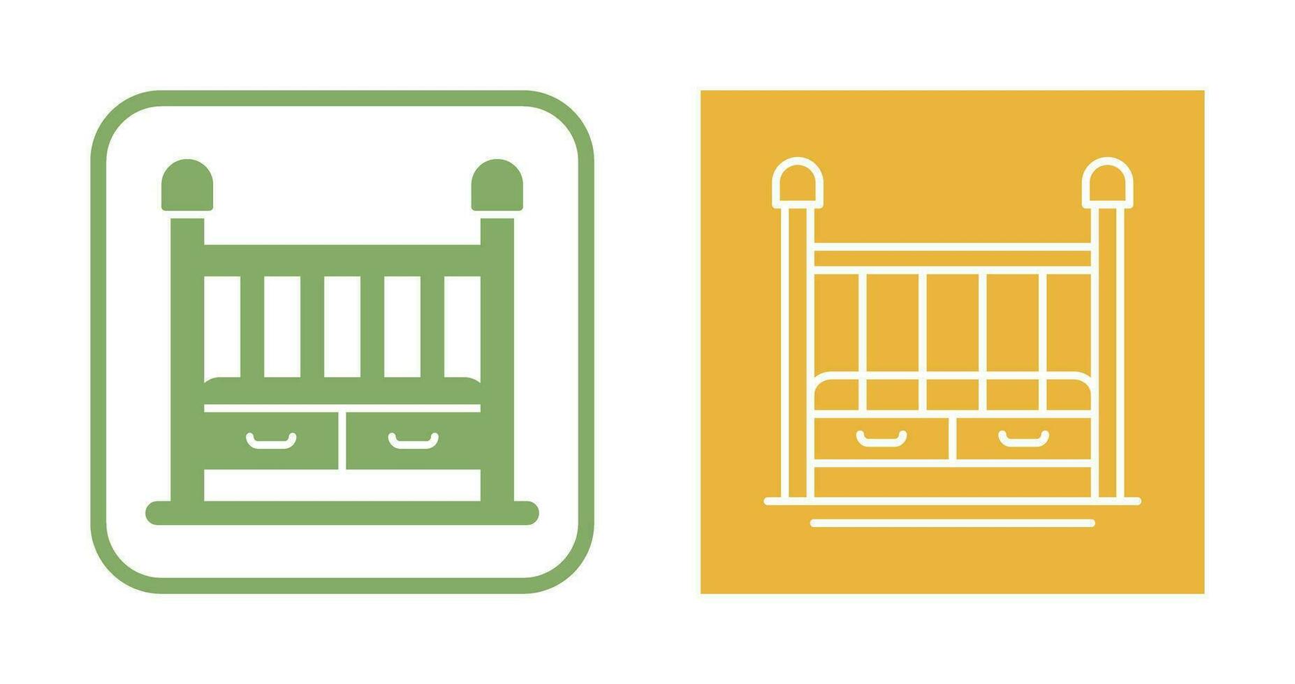 Baby Crib Vector Icon